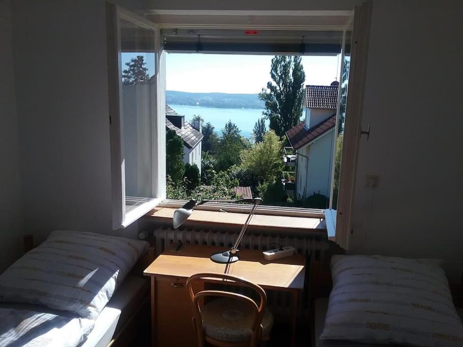 Erholung Mit Seesicht, Terrasse Und Garten Uberlingen Bagian luar foto