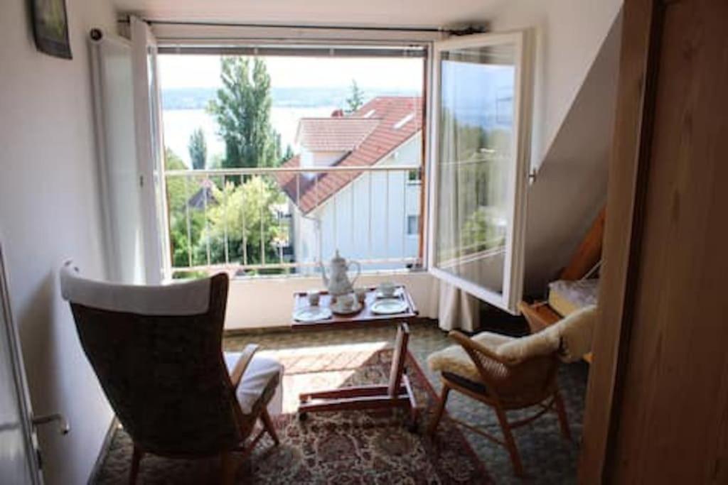 Erholung Mit Seesicht, Terrasse Und Garten Uberlingen Bagian luar foto